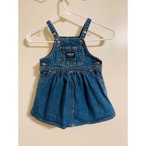 Vintage Oshkosh Baby Dress - 18 months - Denim